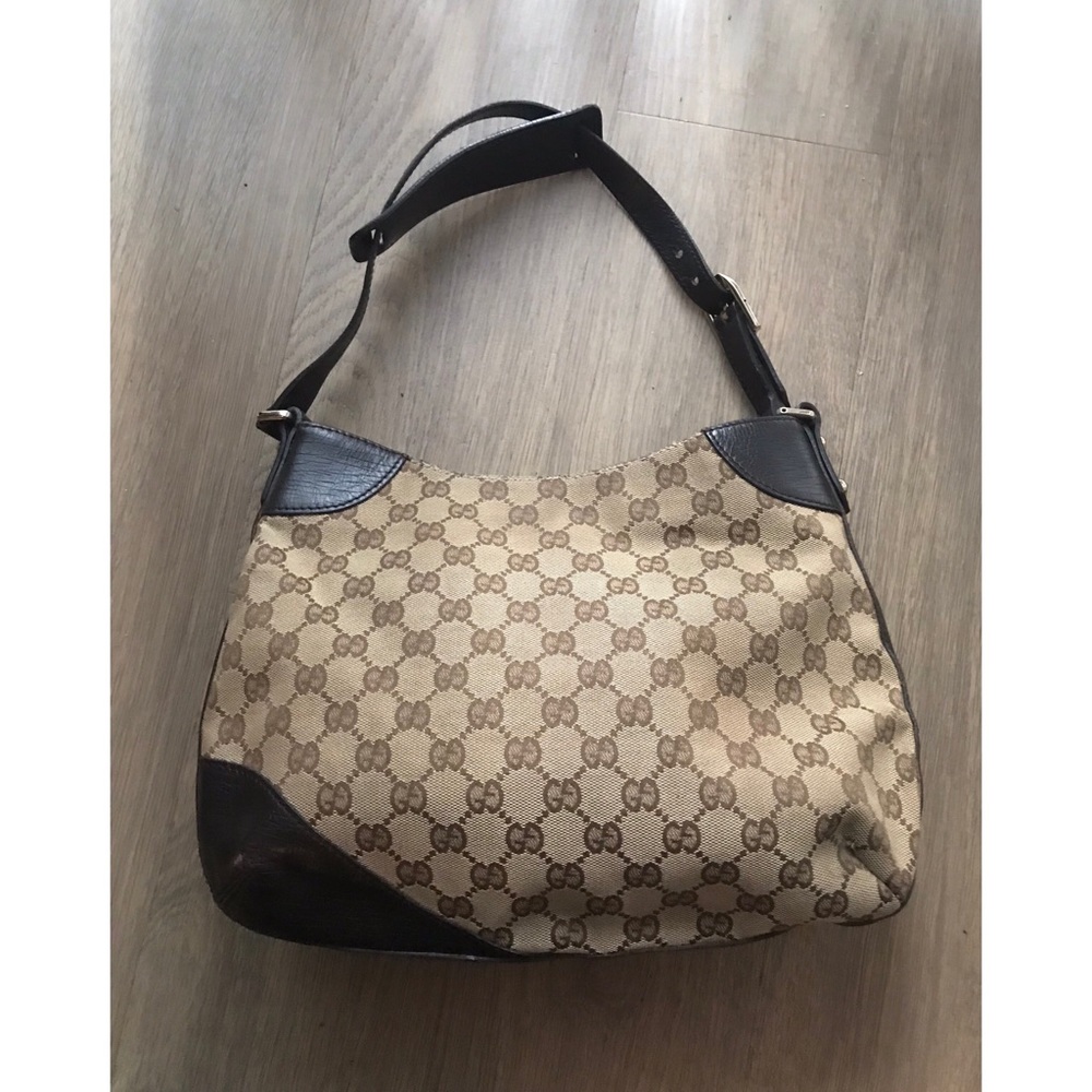 Authentic Gucci Canvas Hasler Horsebit Hobo bag - Picture 5 of 7